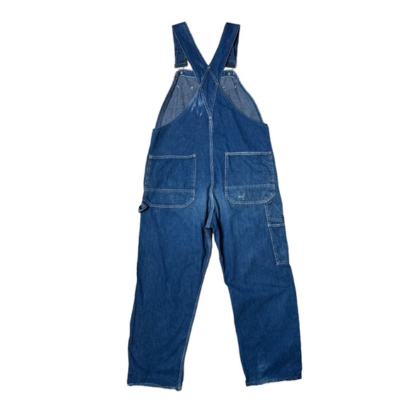 VINTAGE 50’S SEARS UNION MADE DENIM JEAN BIB UNISEX OVERALLS - Picture 8 of 11